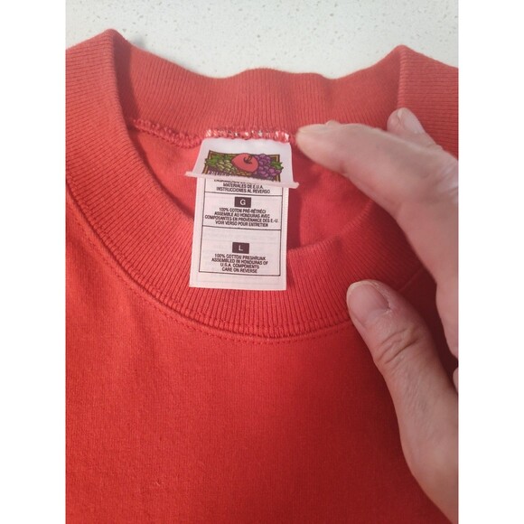 International Space Station Fruit of the Loom T-shirt Embroidered Red Size Large - Picture 5 of 11